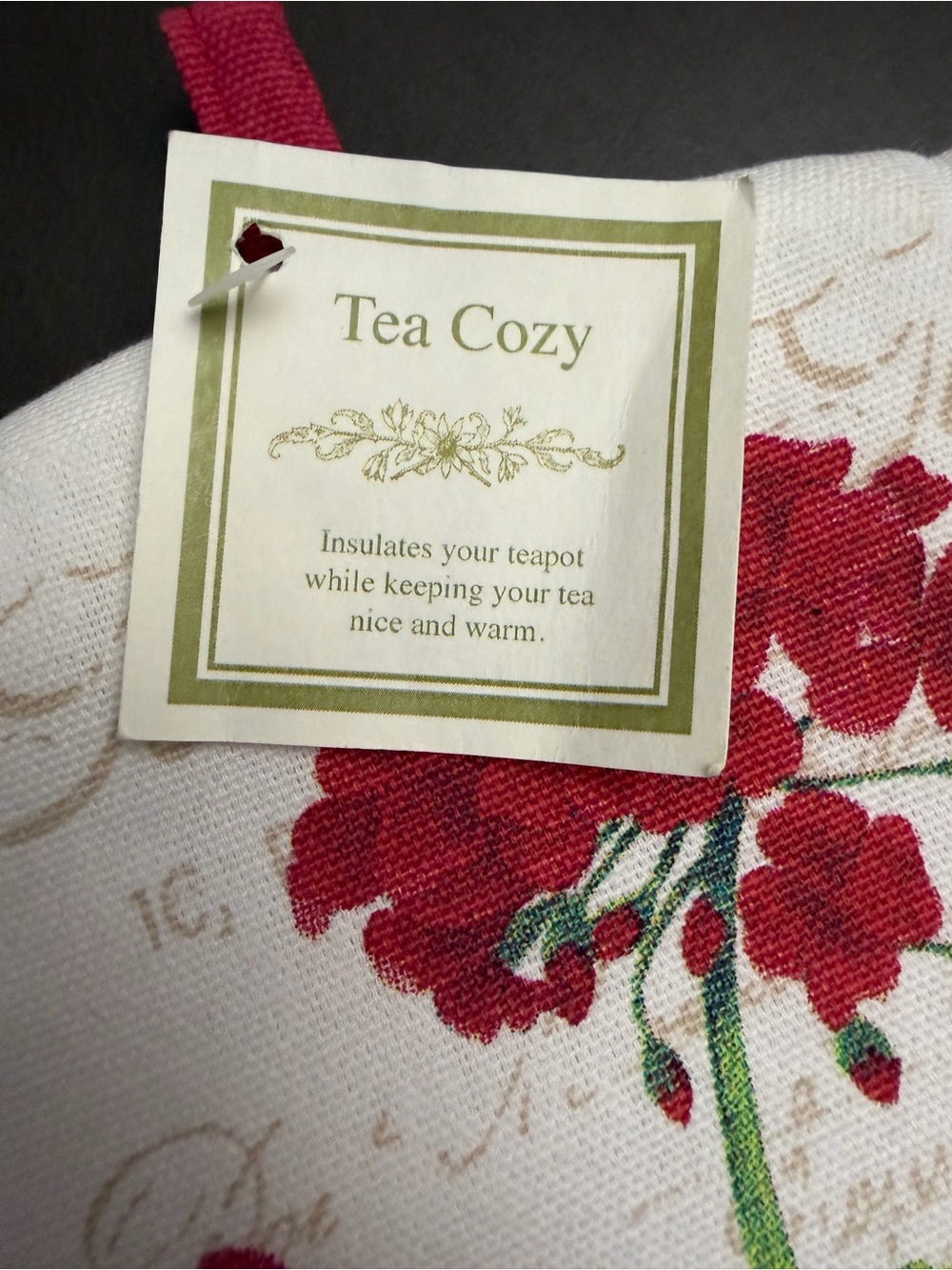 Alices Cottage Insulated Tea Cozy (Geranium Red) - Picture 3 of 8